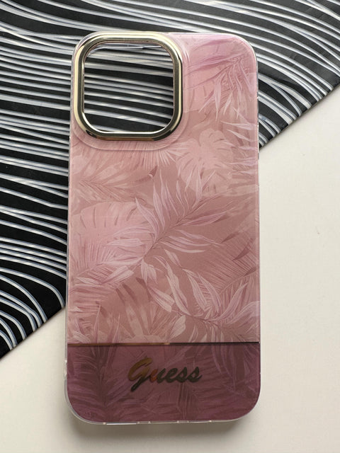 GUESS Peach Flower Case For iPhone