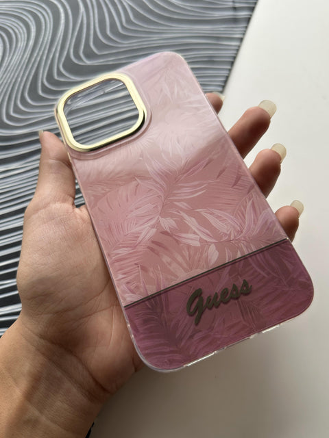 GUESS Peach Flower Case For iPhone