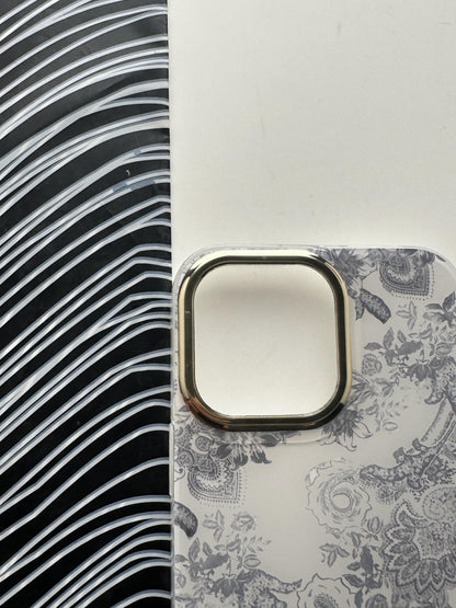 GUESS Grey Flower Case For iPhone