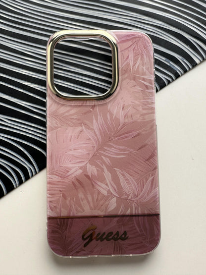 GUESS Peach Flower Case For iPhone