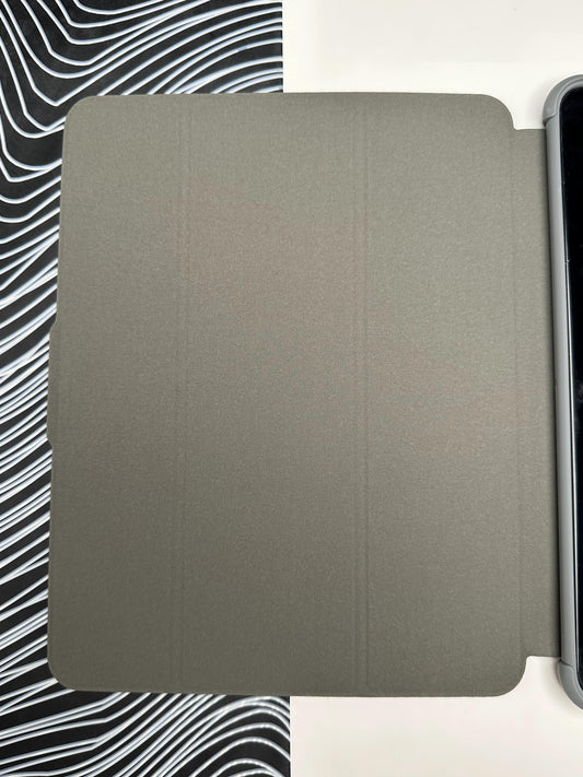 MUTURAL Black Smart Flip Cover Stand with Pen Slot for iPad