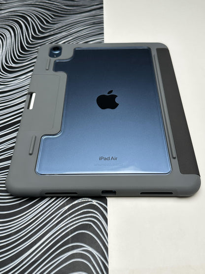 MUTURAL Black Smart Flip Cover Stand with Pen Slot for iPad