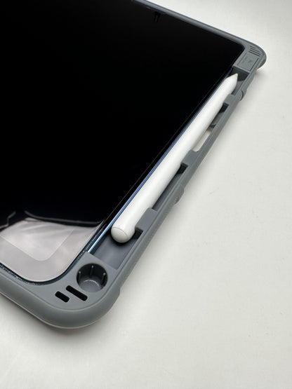 MUTURAL Black Smart Flip Cover Stand with Pen Slot for iPad