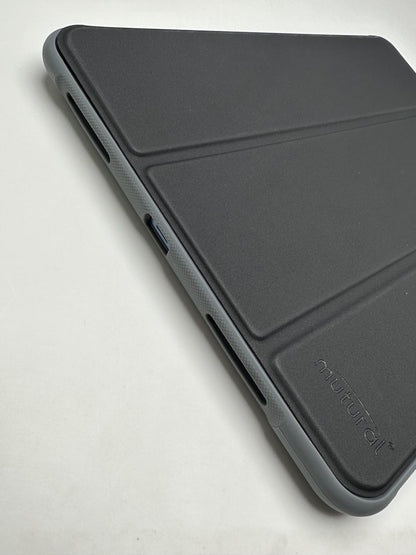 MUTURAL Black Smart Flip Cover Stand with Pen Slot for iPad
