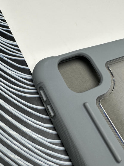 MUTURAL Black Smart Flip Cover Stand with Pen Slot for iPad