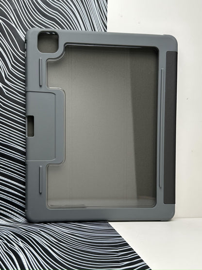 MUTURAL Black Smart Flip Cover Stand with Pen Slot for iPad