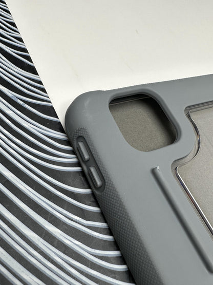 MUTURAL Black Smart Flip Cover Stand with Pen Slot for iPad