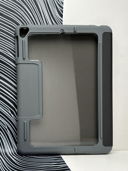 MUTURAL Black Smart Flip Cover Stand with Pen Slot for iPad