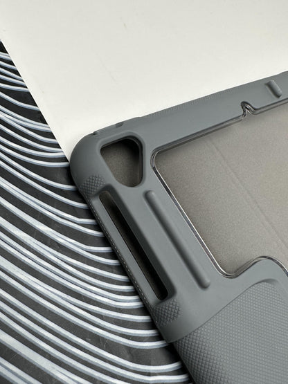 MUTURAL Black Smart Flip Cover Stand with Pen Slot for iPad