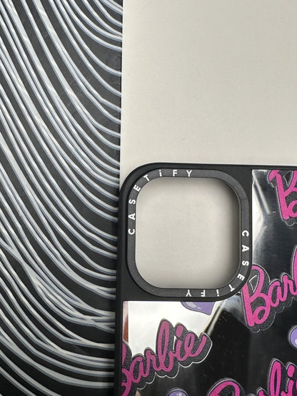 Barbie Heart Mirror Case For iPhone