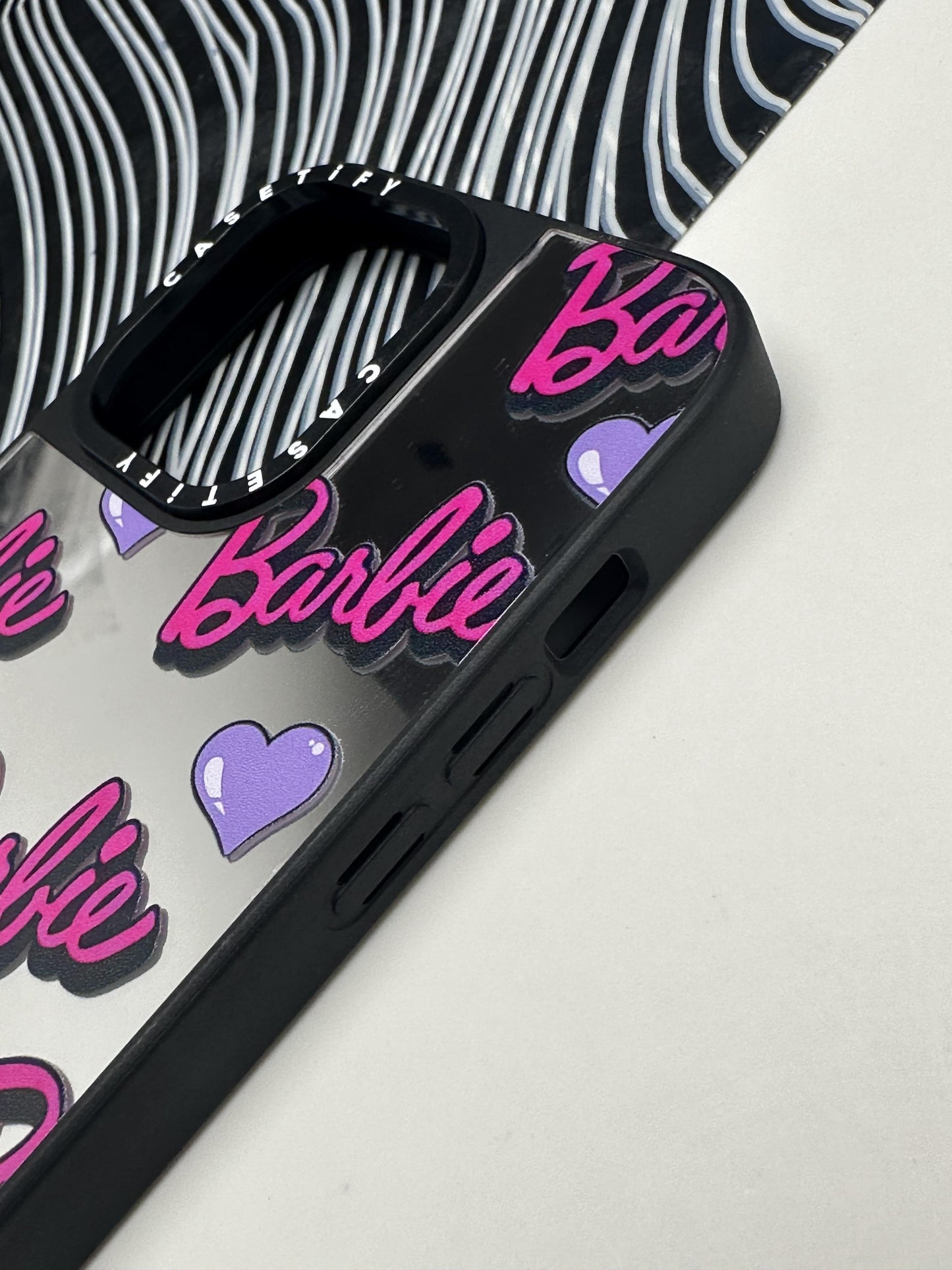 Barbie Heart Mirror Case For iPhone