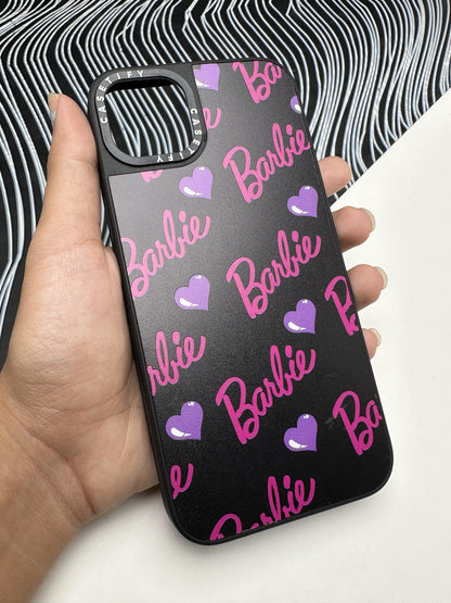Barbie Heart Black Case For iPhone