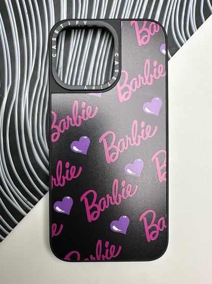 Barbie Heart Black Case For iPhone