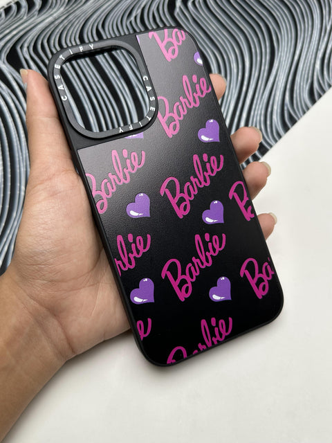 Barbie Heart Black Case For iPhone