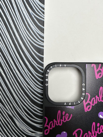 Barbie Heart Black Case For iPhone