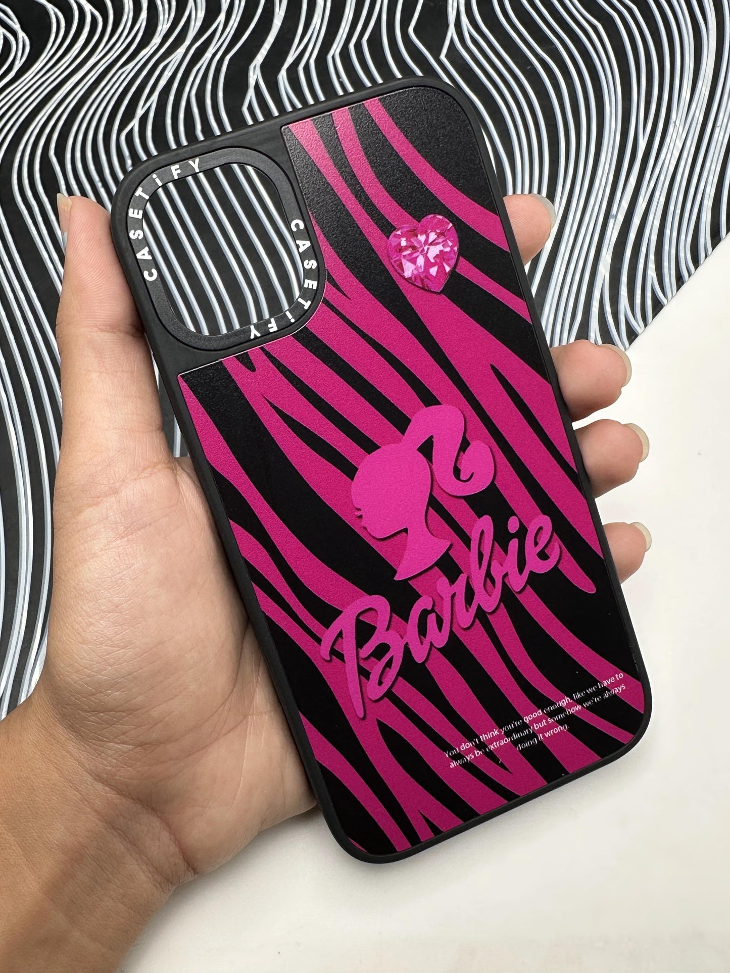 Barbie Face Black Case For iPhone