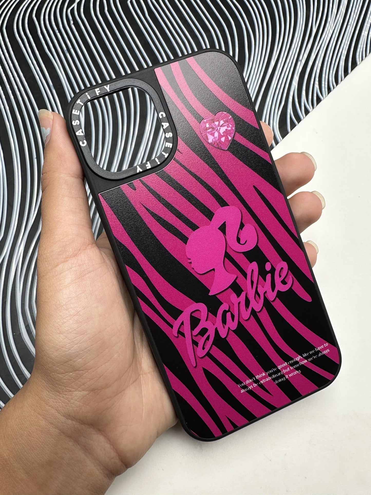 Barbie Face Black Case For iPhone