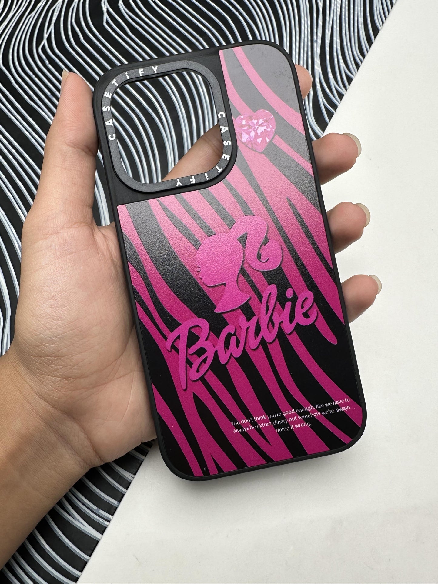Barbie Face Black Case For iPhone