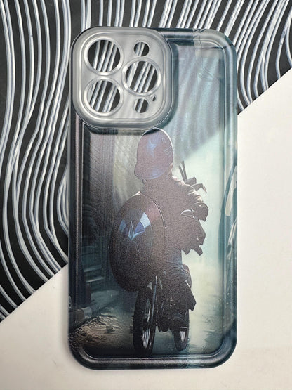 Captain America Cycling Soft Matte Bumper Case For iPhone