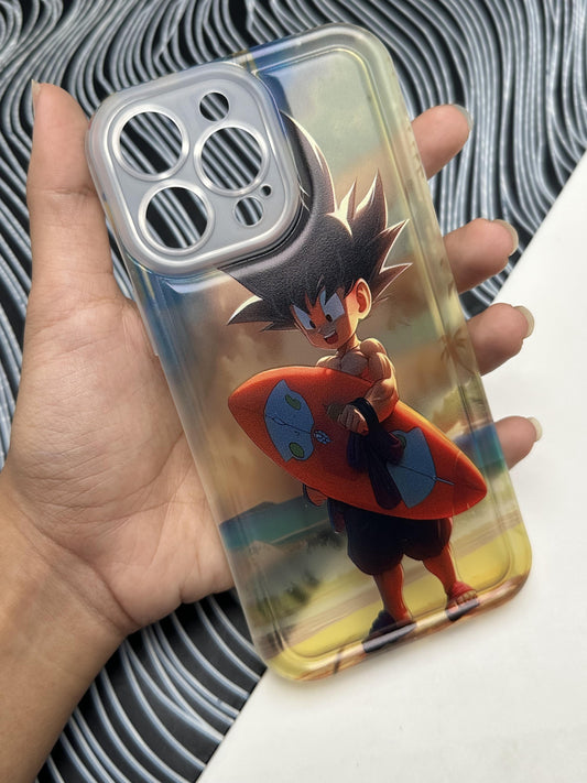 Goku Beach Soft Matte Bumper Case For iPhone