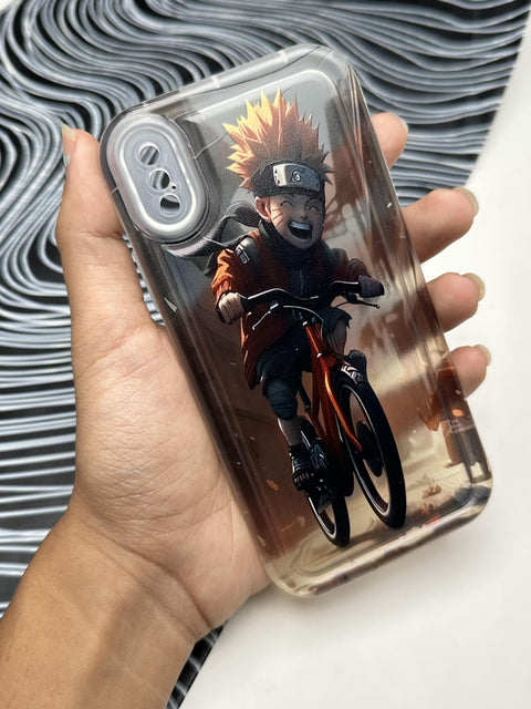 Naruto Cycling Soft Matte Bumper Case For iPhone X / Xs