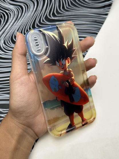 Goku Beach Soft Matte Bumper Case For iPhone X / Xs