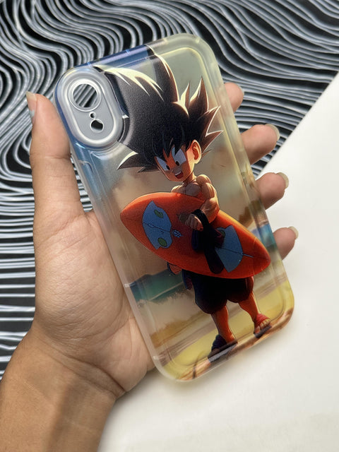 Goku Beach Soft Matte Bumper Case For iPhone Xr