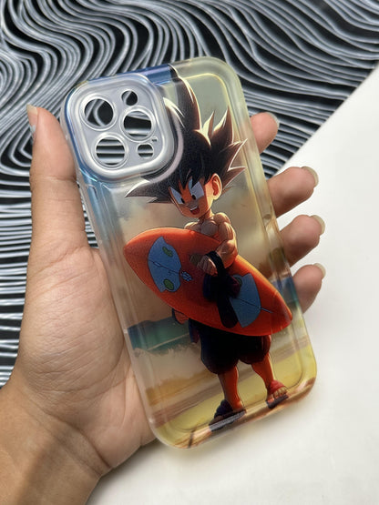 Goku Beach Soft Matte Bumper Case For iPhone
