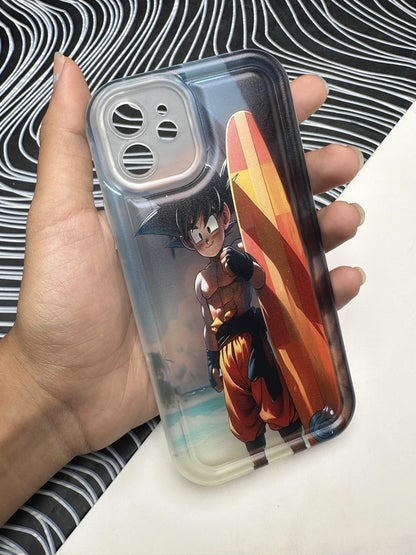 Goku 6 Pack Soft Matte Bumper Case For iPhone