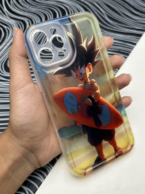 Goku Beach Soft Matte Bumper Case For iPhone