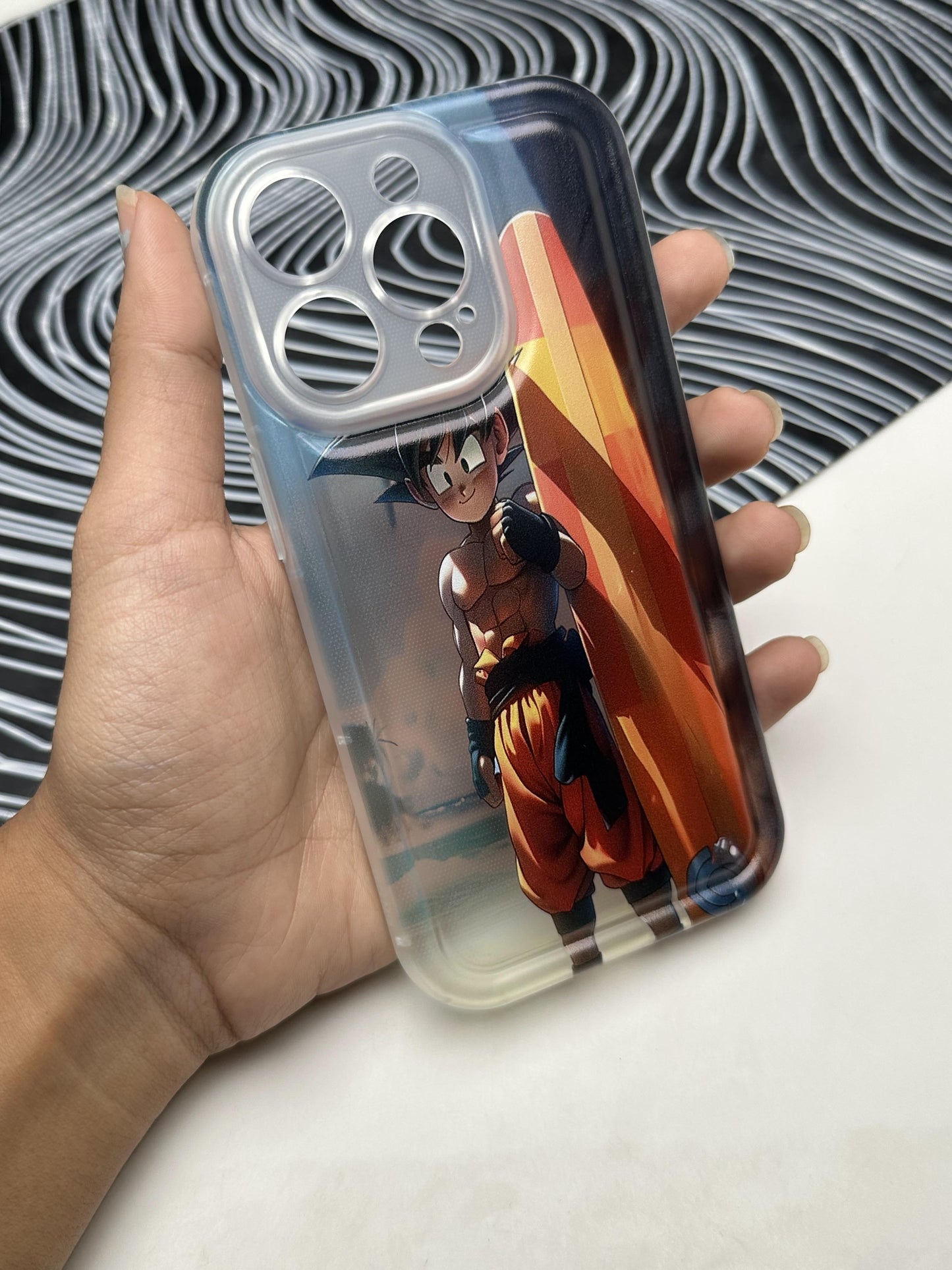 Goku 6 Pack Soft Matte Bumper Case For iPhone