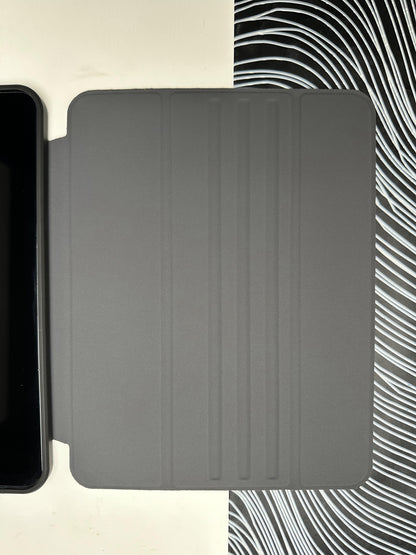 White Leather Dotted Line Case With Stand for iPad