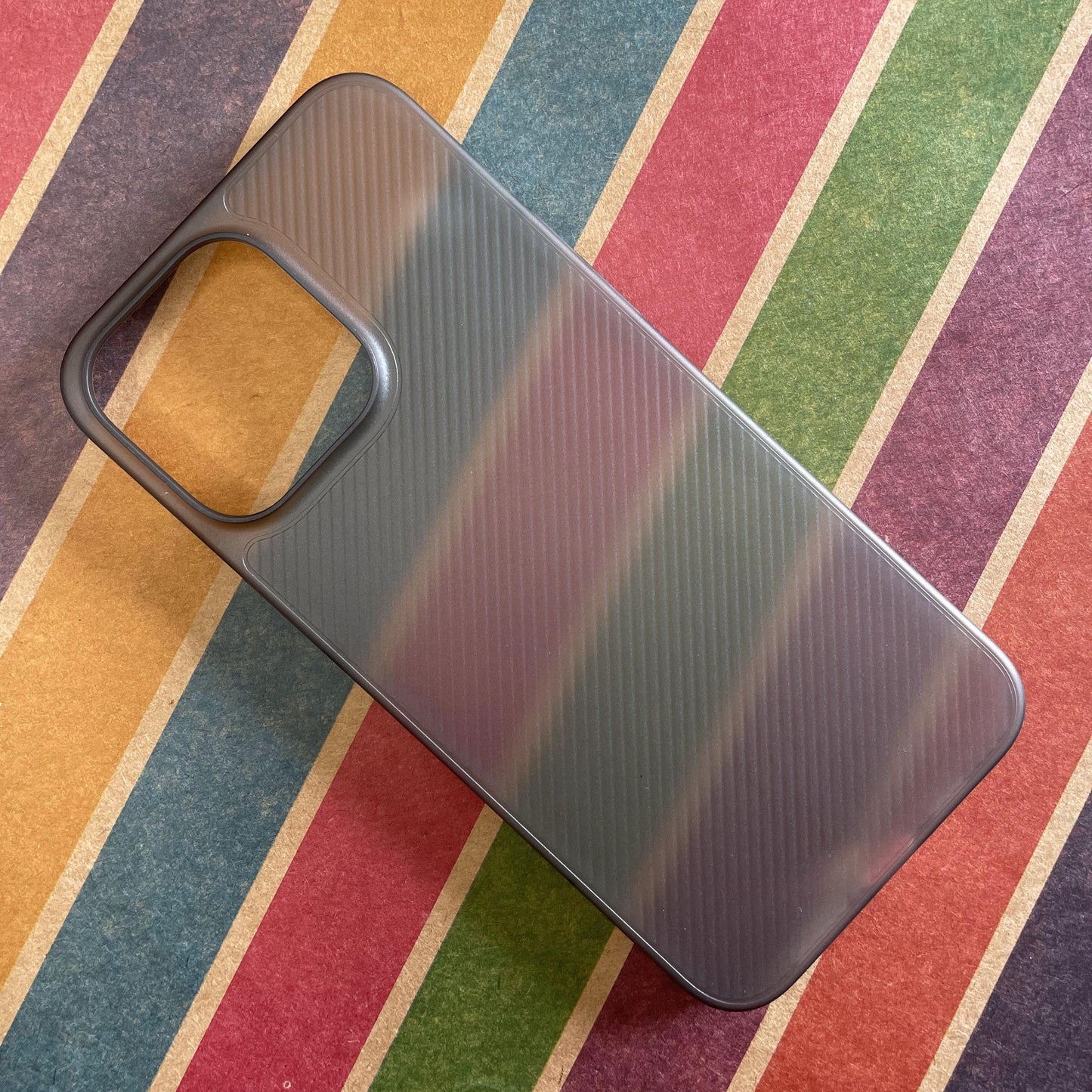 Super Slim Grip Black Paper Case For iPhone