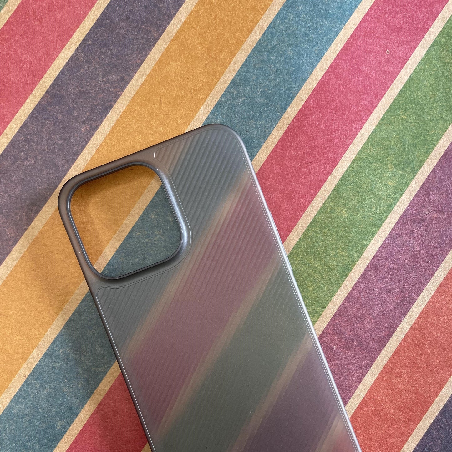 Super Slim Grip Black Paper Case For iPhone