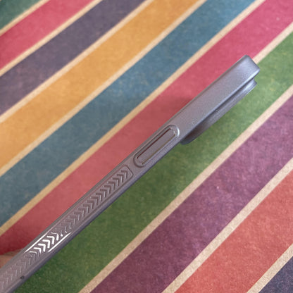 Super Slim Grip Black Paper Case For iPhone