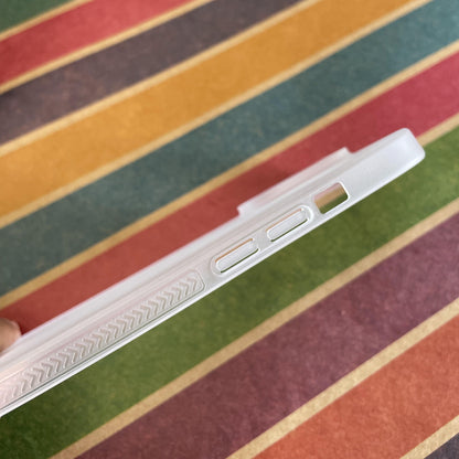 Super Slim Grip White Paper Case For iPhone