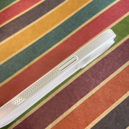 Super Slim Grip White Paper Case For iPhone