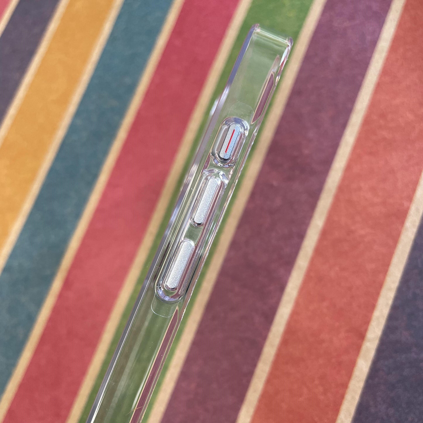 Non-Yellow Clear Grid Case For iPhone