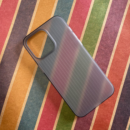 Grid Smoked Slim Bumper Case For iPhone