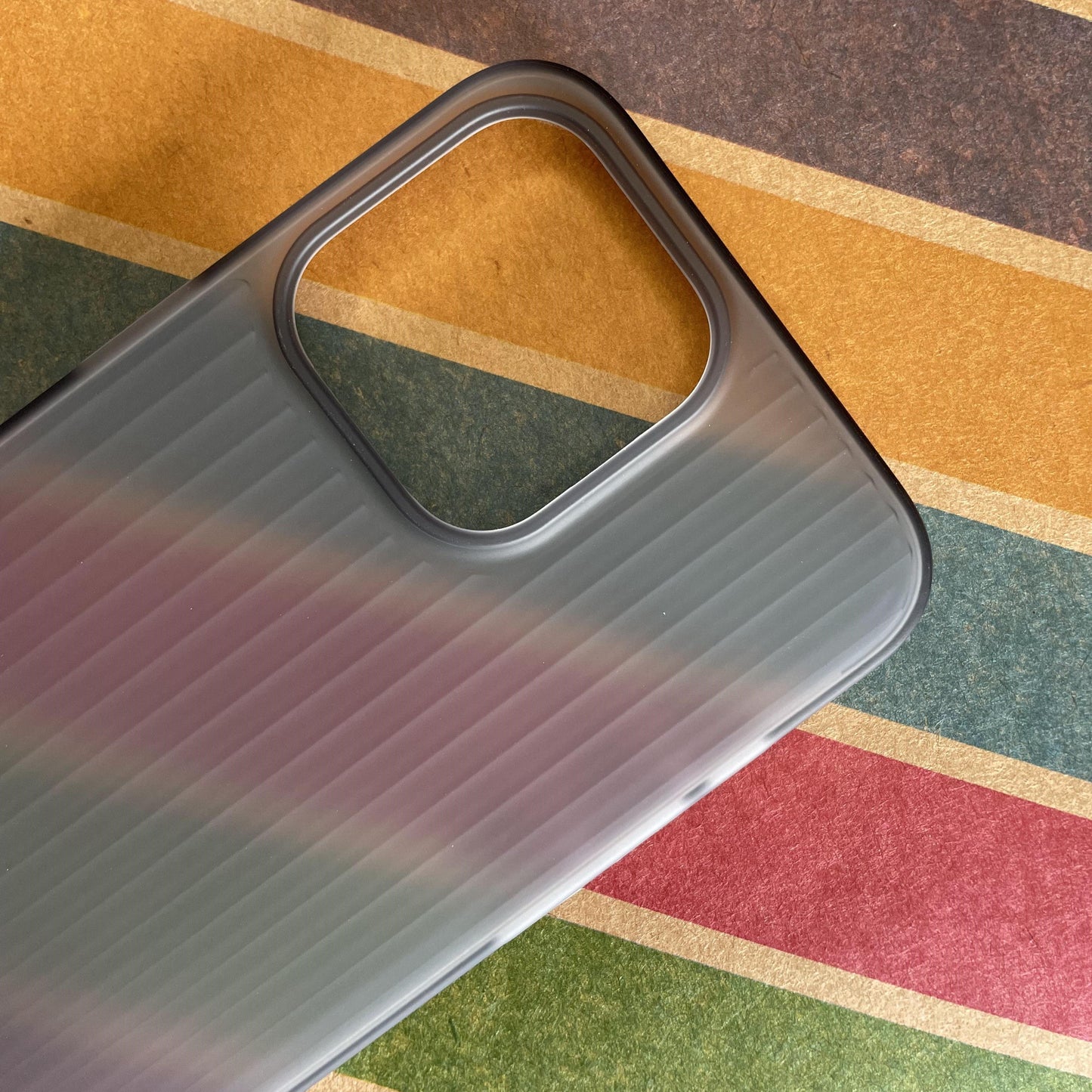 Grid Smoked Slim Bumper Case For iPhone