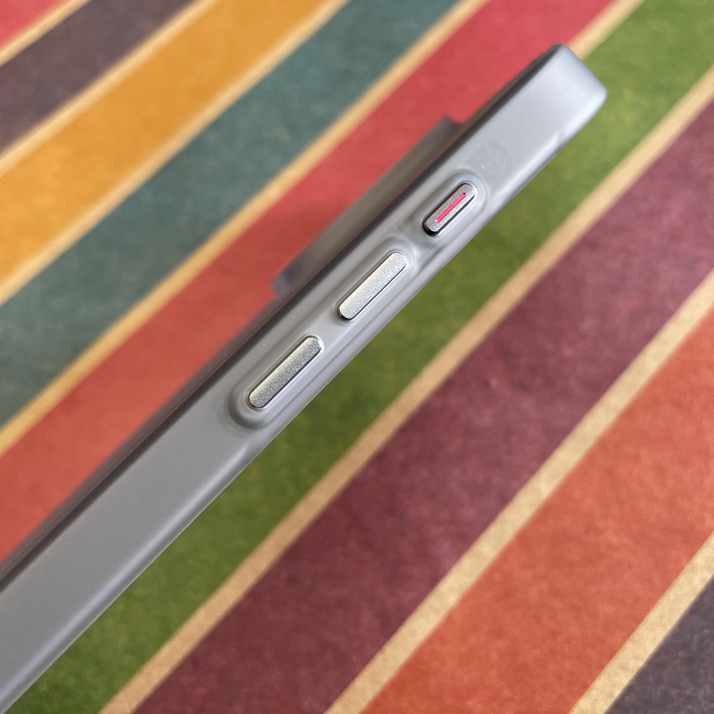 Grid Smoked Slim Bumper Case For iPhone