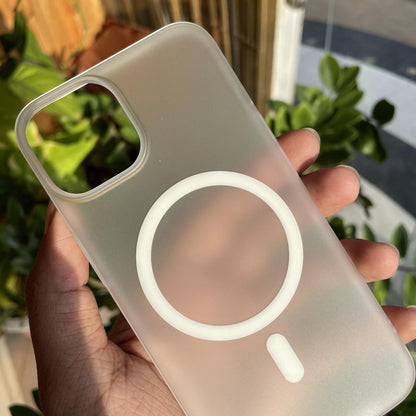 Super Slim Frosted MagSafe Case For iPhone 15
