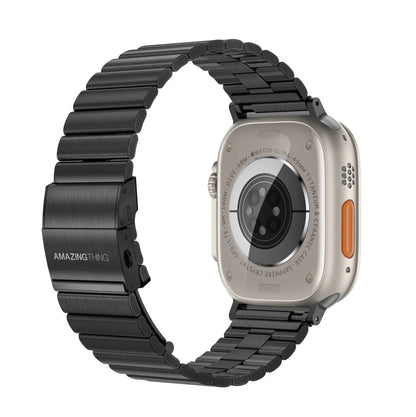AMAZINGTHING Titan Steel Apple Watch Band Ergonomic Design for All-day Wear For Apple Watch 49mm/46mm/45mm/44mm