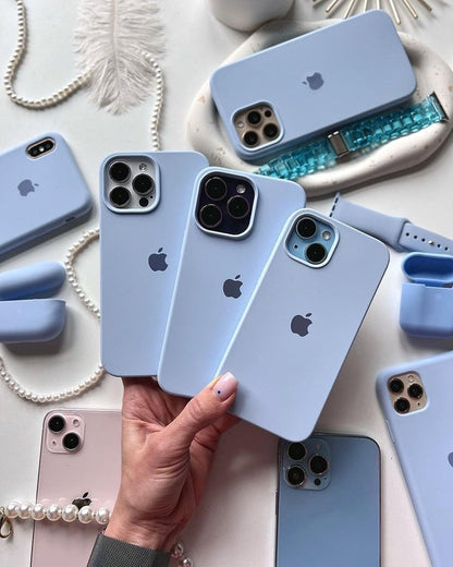 Lilac Blue OG Silicone Case for iPhone