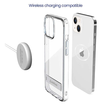 Stuffcool Clairstand Back Case with Aluminum Kickstand for Apple iPhone