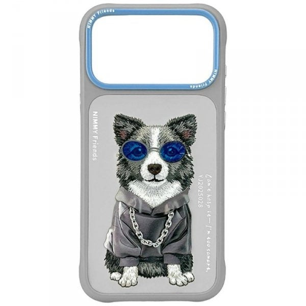 Nimmy Glasses Cool Dog Gray case for iPhone 17 Pro