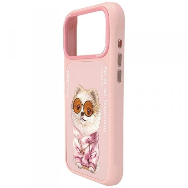 Nimmy Glasses Cool Dog Pink case for iPhone 17 Pro