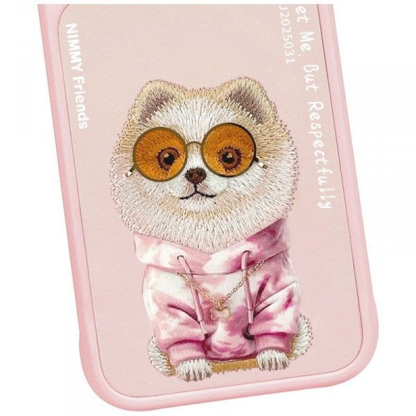 Nimmy Glasses Cool Dog Pink case for iPhone 17 Pro Max