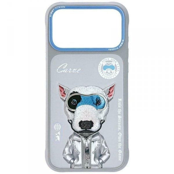 Nimmy Cool&Cute 2.0 Gray Dog case for iPhone 17 Pro