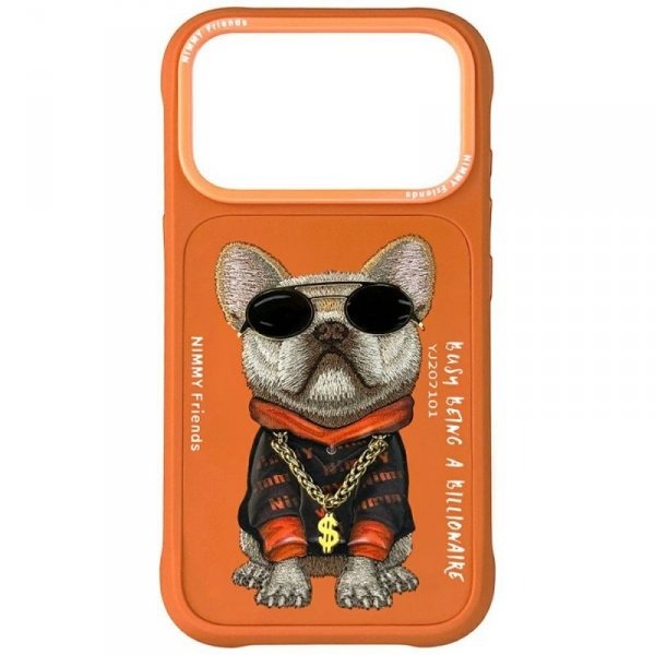 Nimmy Glasses Cool Dog Orange case for iPhone 17 Pro Max
